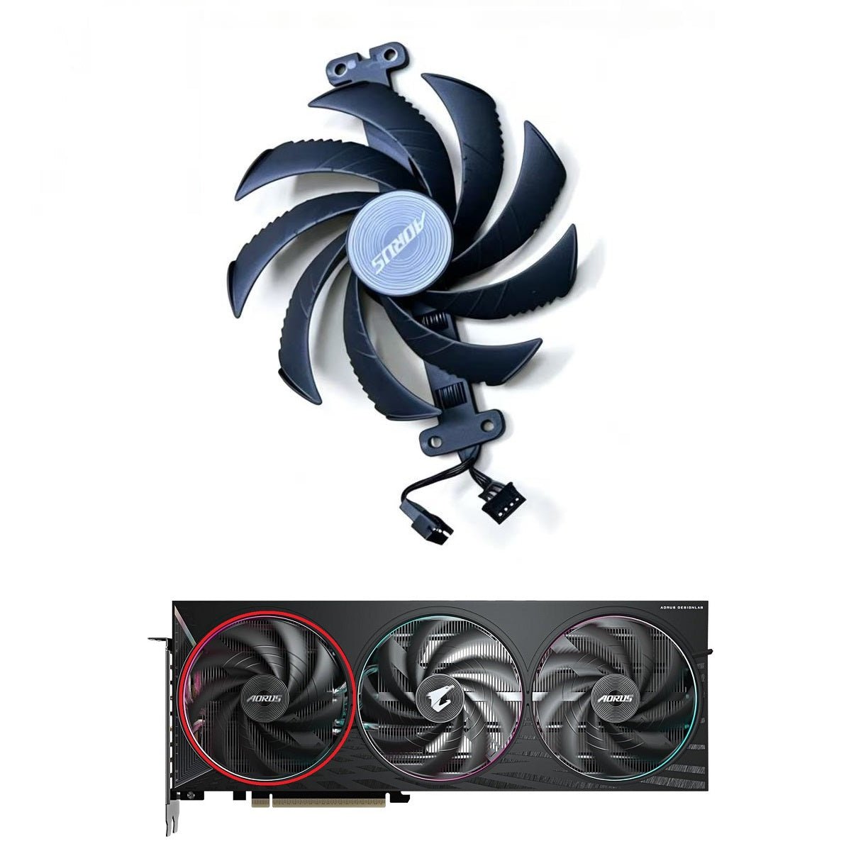 Gigabyte AORUS GeForce RTX 5060, 5060 Ti ELITE GPU Fan Replacement