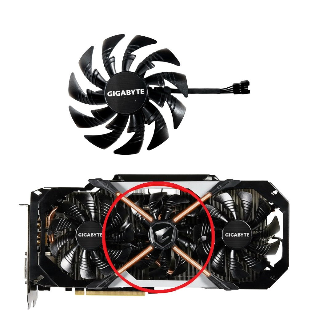 GIGABYTE AORUS GTX 1070 / 1080 / 1080Ti / RTX 2060 XTREME Fan Replacement