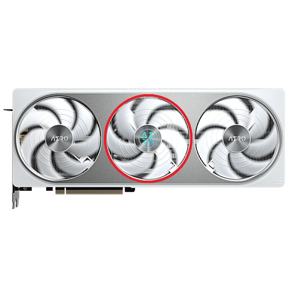 Gigabyte GeForce RTX 5070, 5080 AERO OC GPU Fan Replacement