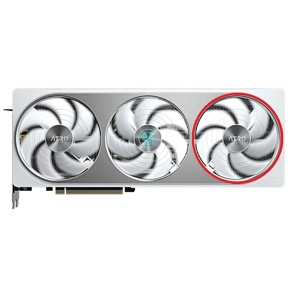 Gigabyte GeForce RTX 5070, 5080 AERO OC GPU Fan Replacement