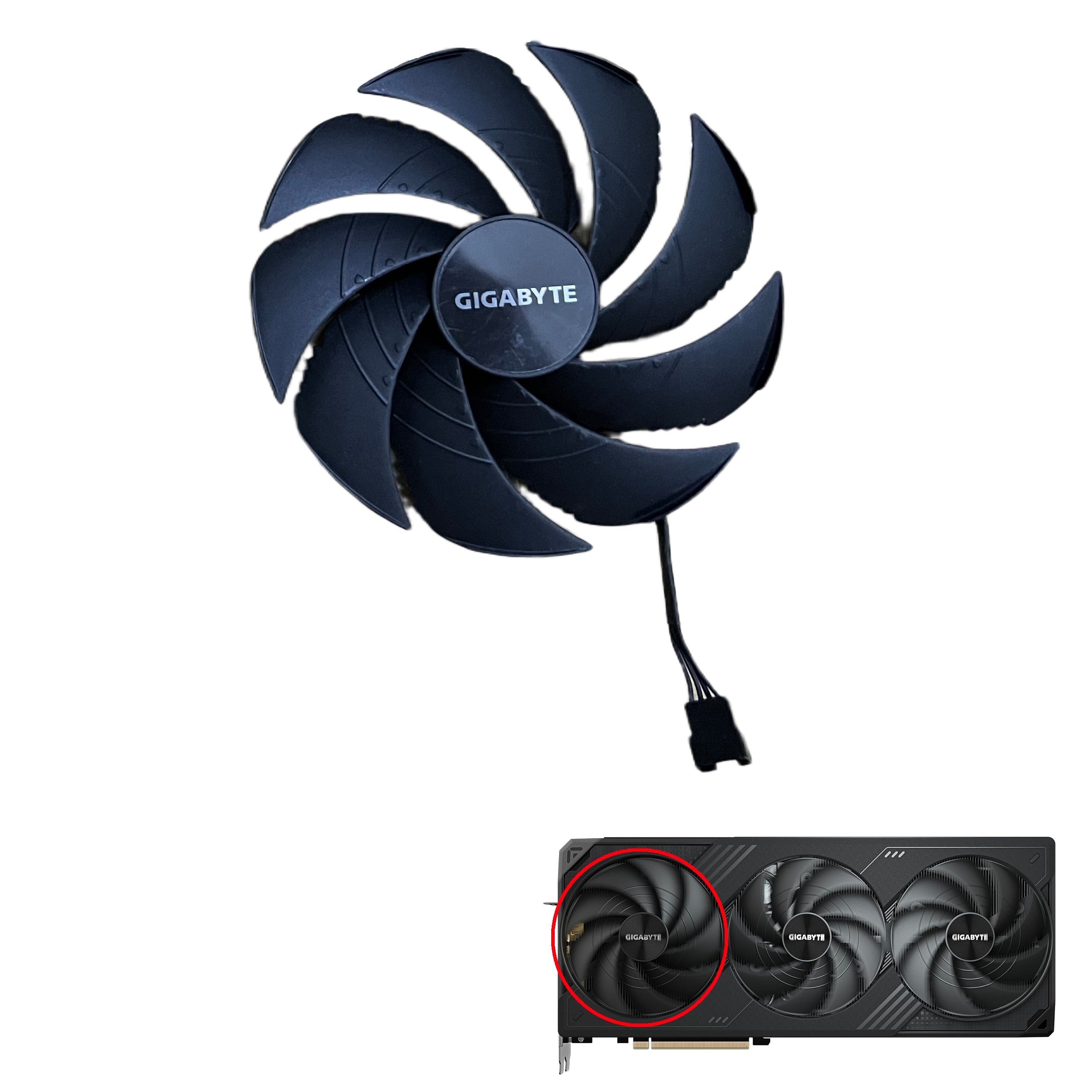 Gigabyte GeForce RTX 5090 WINDFORCE OC GPU Fan Replacement