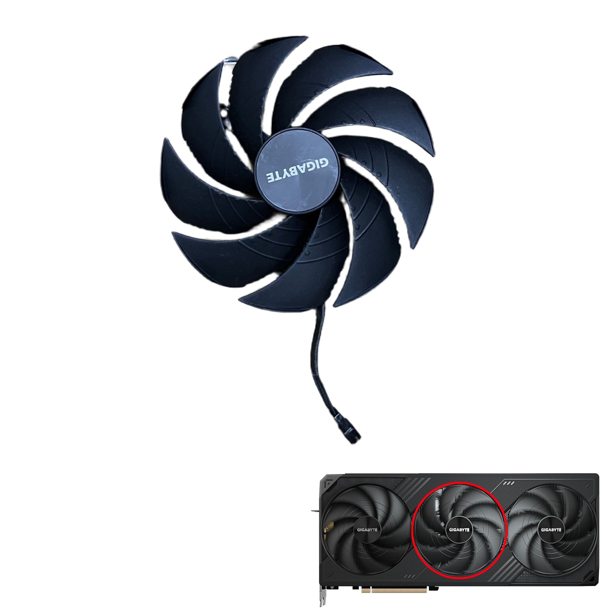 Gigabyte GeForce RTX 5090 WINDFORCE OC GPU Fan Replacement