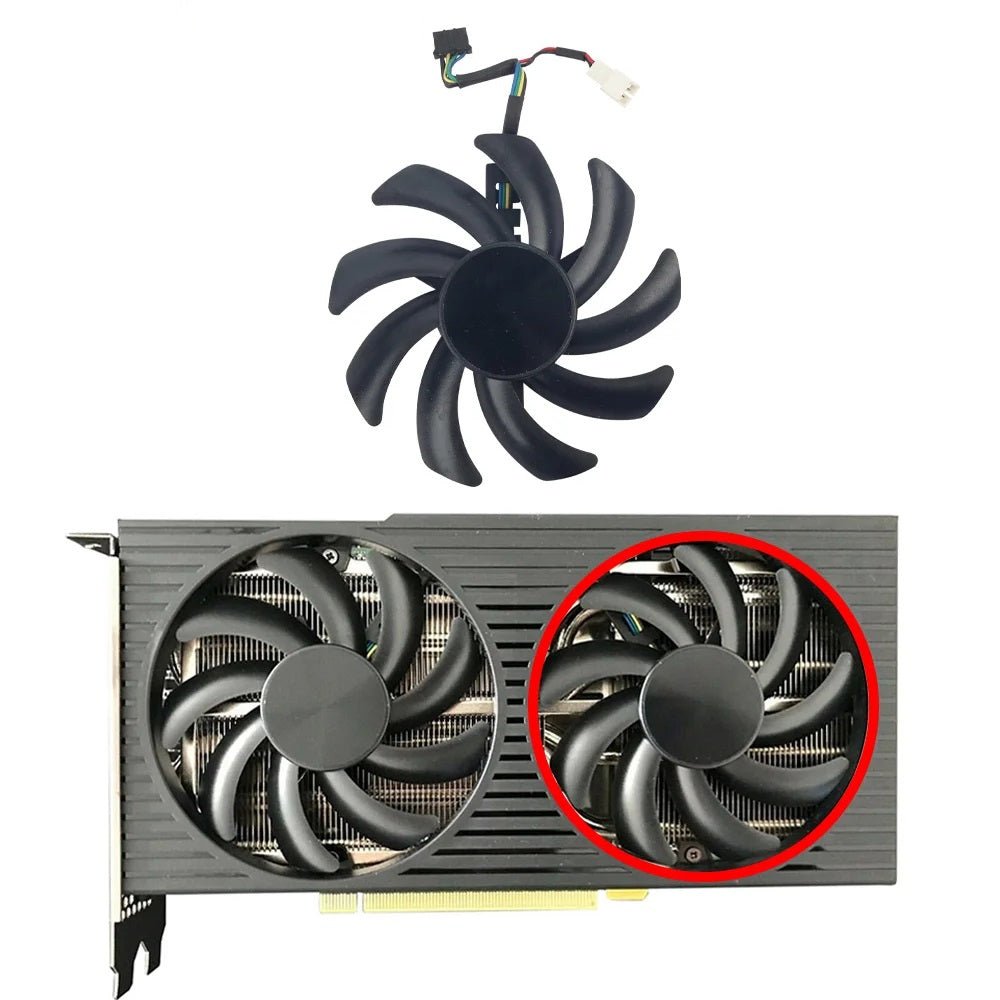 Set di 2 ventole per schede grafiche T129215SU da 95 mm per ASUS Dual RTX 3060 Ti OC, ASUS GeForce RTX 3070 OC Edition 8GB, Cooling Fan Set di 2 ventole per schede grafiche T129215SU da 95 mm per ASUS Dual RTX 3060 Ti OC, ASUS GeForce RTX 3070 OC Edition 8GB, Cooling Fan
