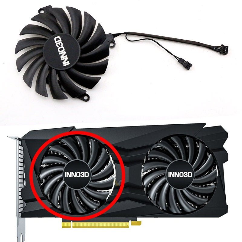 INNO3D GeForce RTX 3070 トリプルファン+サイドファン INNO3D GeForce RTX 3060, 3060 Ti, 3070 Twin X2 OC Fan Replacement
