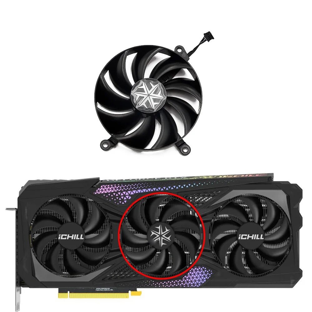 Rtx Rpm Fan INNO3D GeForce RTX 4090 iCHILL X3 GPU Fan Replacement