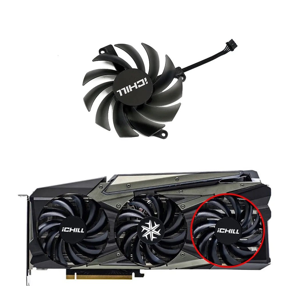 INNO3D RTX 3060/3060Ti 3070/3070Ti ICHILL X3/X4 GPU Fan Replacement