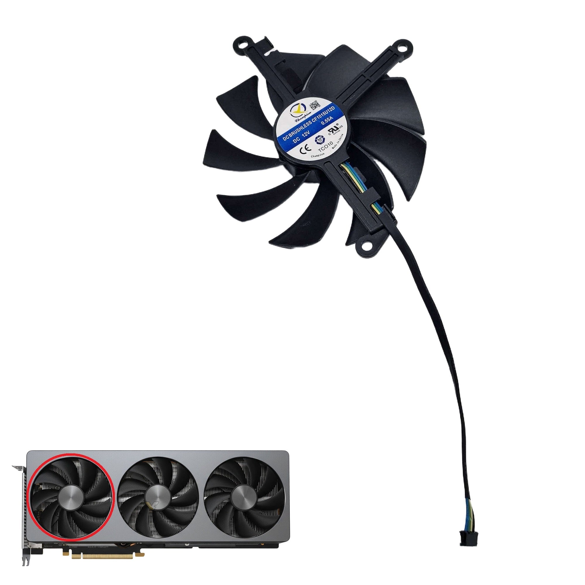 Lenovo GeForce RTX 5080 SUPER GPU Fan Replacement