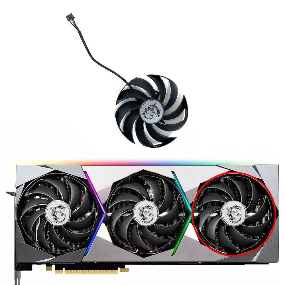 MSI GeForce RTX 3090Ti SUPRIM X GPU Fan Replacement