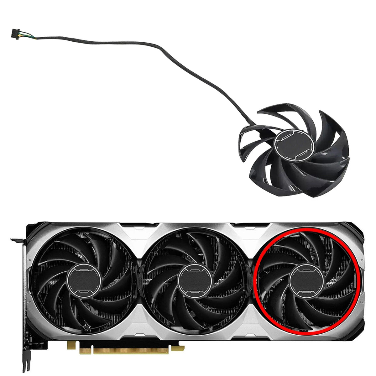 MSI GeForce RTX 4060, 4060 Ti VENTUS 3X Fan Replacement