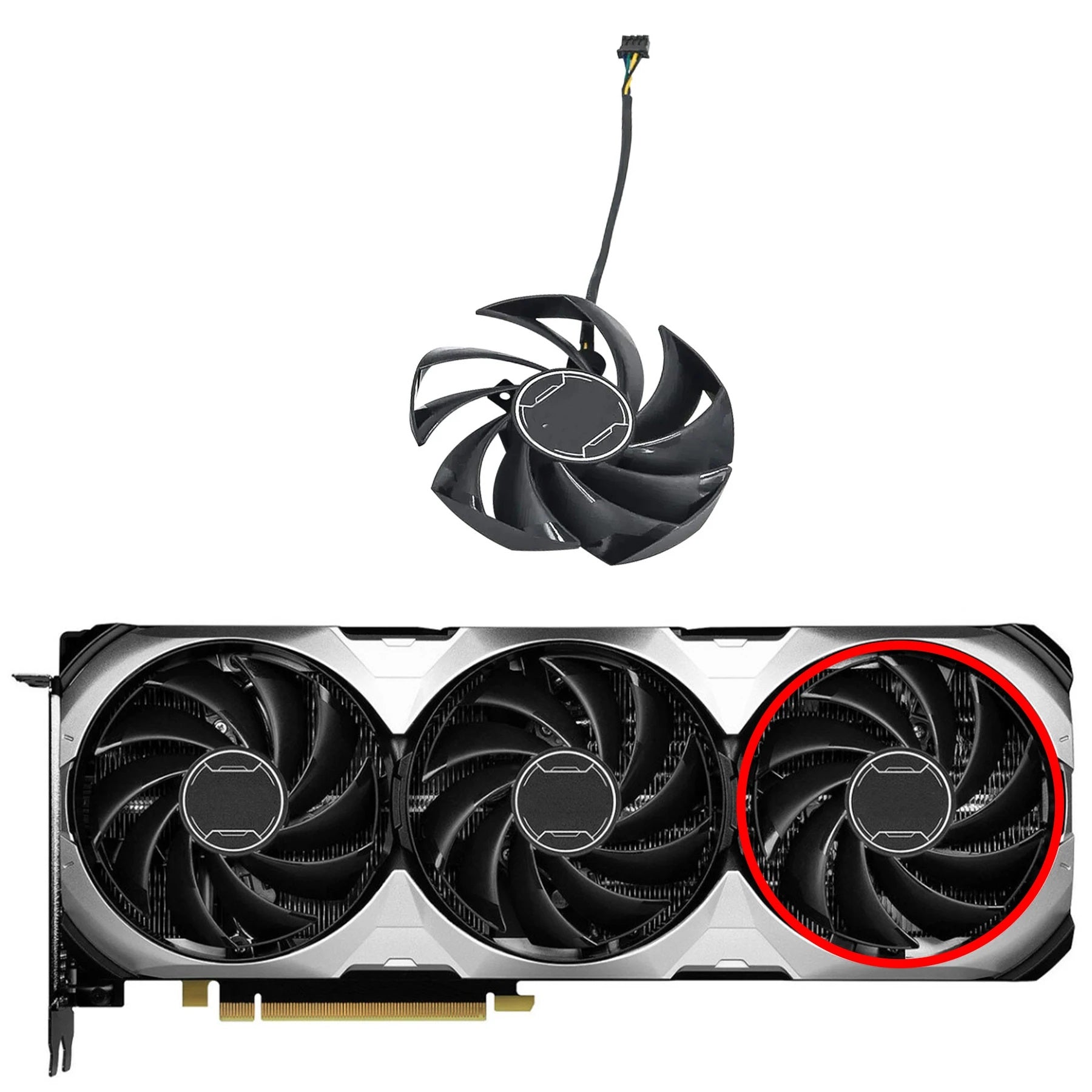 MSI GeForce RTX 4070, 4070 Ti VENTUS 3X Fan Replacement
