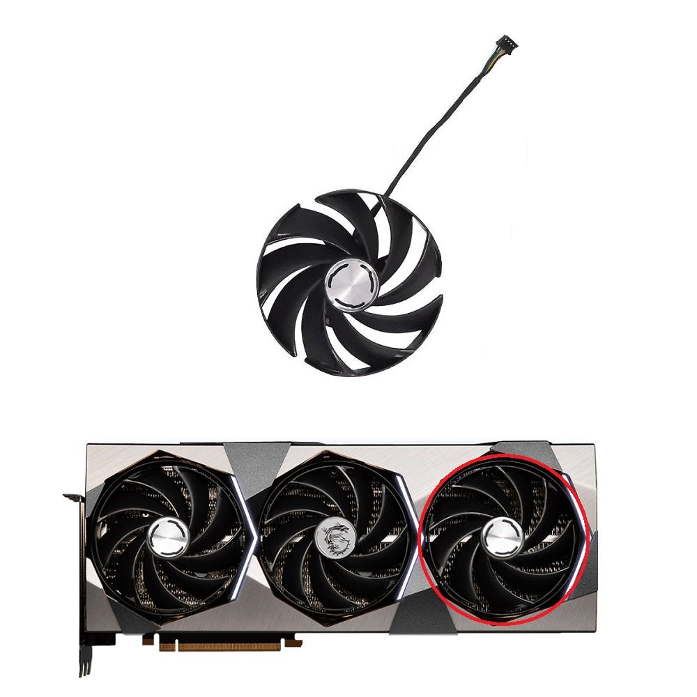 MSI GeForce RTX 4070Ti, 4080, 4090 SUPRIM X GPU Fan Replacement