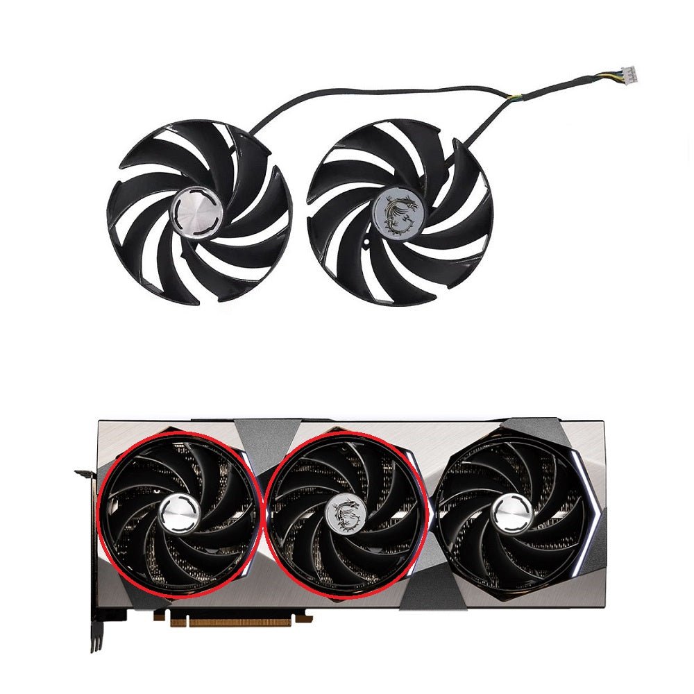 MSI GeForce RTX 4070Ti, 4080, 4090 SUPRIM X GPU Fan Replacement