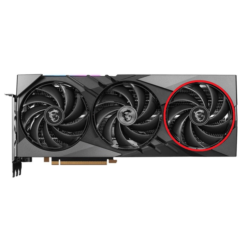 MSI GeForce RTX 4080, 4090 Gaming X SLIM GPU Fan Replacement