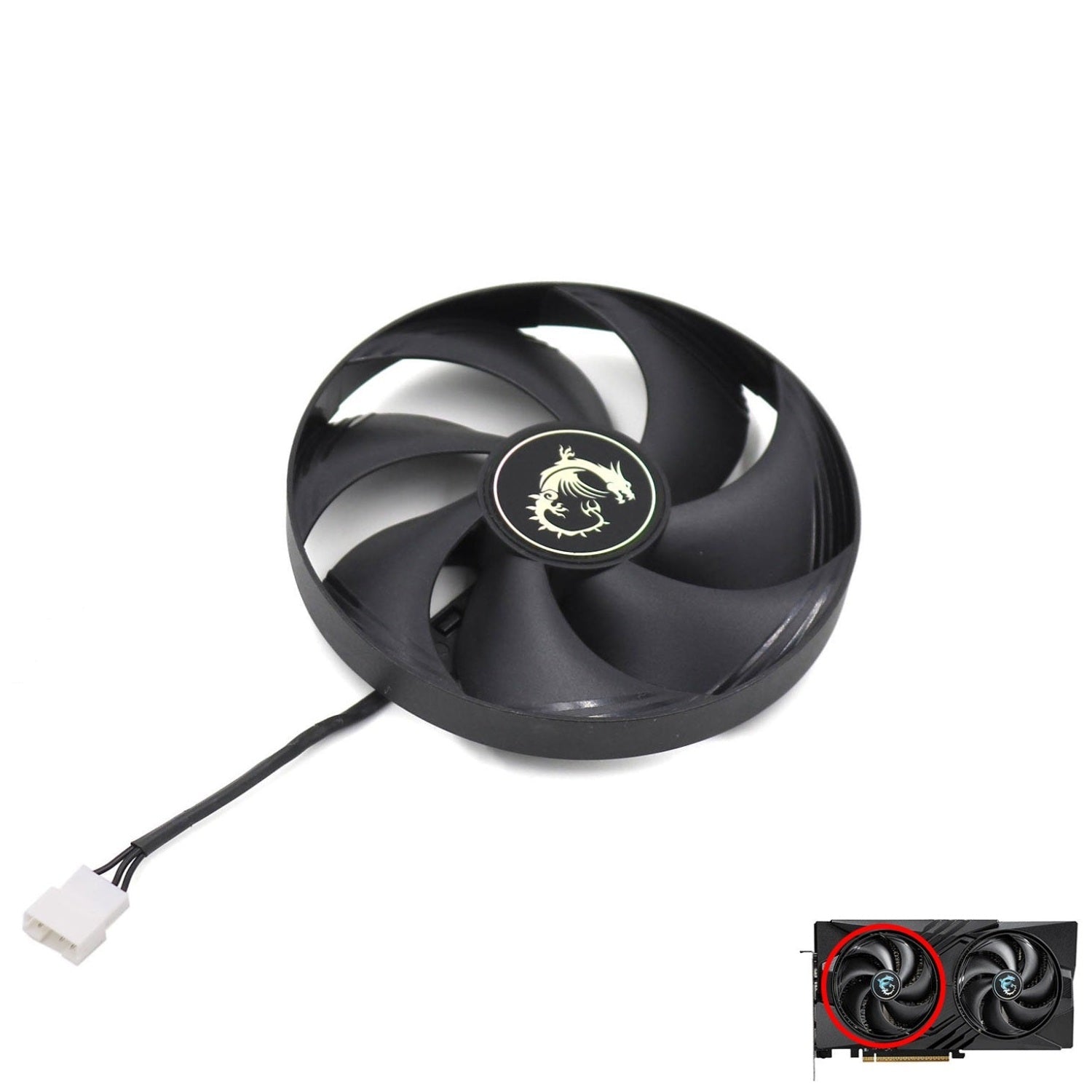 MSI GeForce RTX 5060 Gaming OC GPU Fan and Shroud Replacement