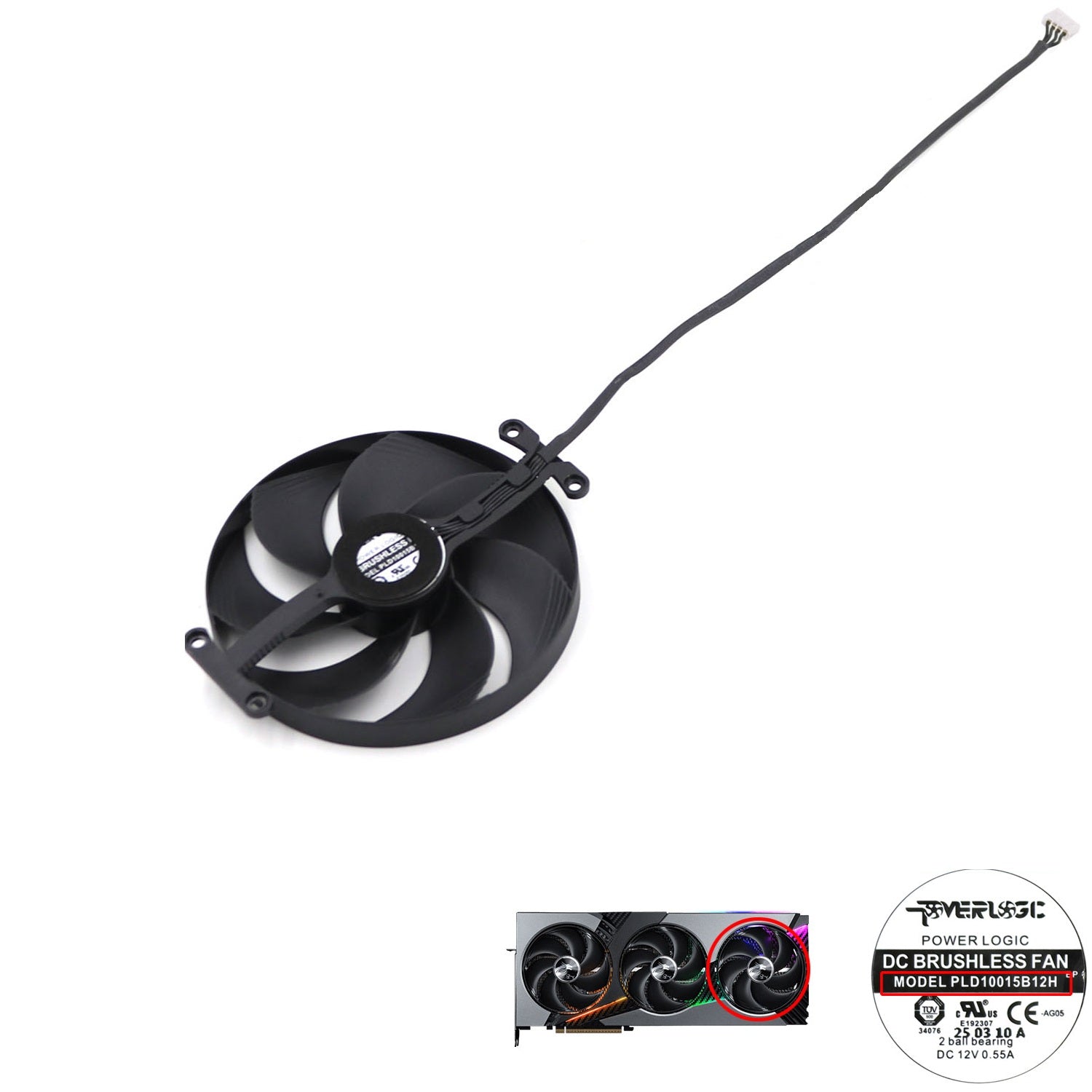 MSI GeForce RTX 5060 Ti, 5070 VANGUARD SOC GPU Fan Replacement