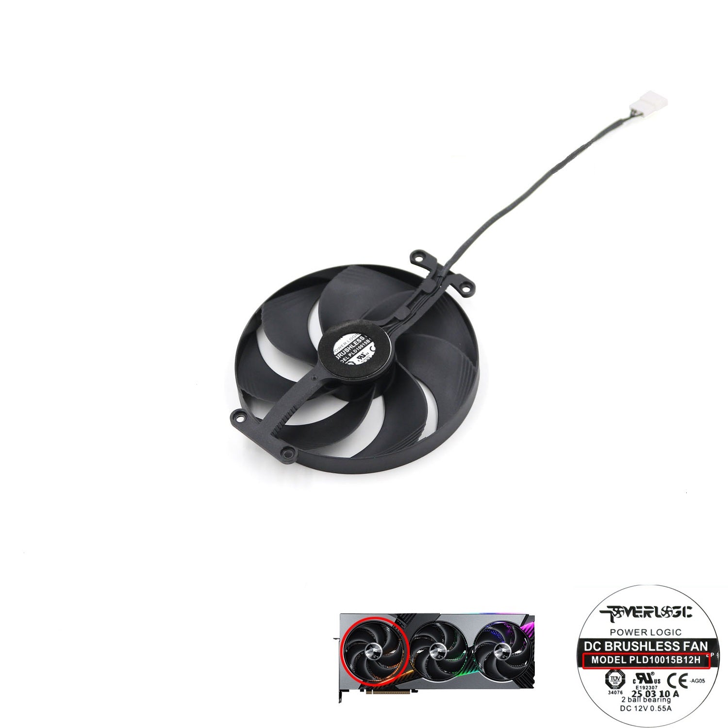 MSI GeForce RTX 5060 Ti, 5070 VANGUARD SOC GPU Fan Replacement