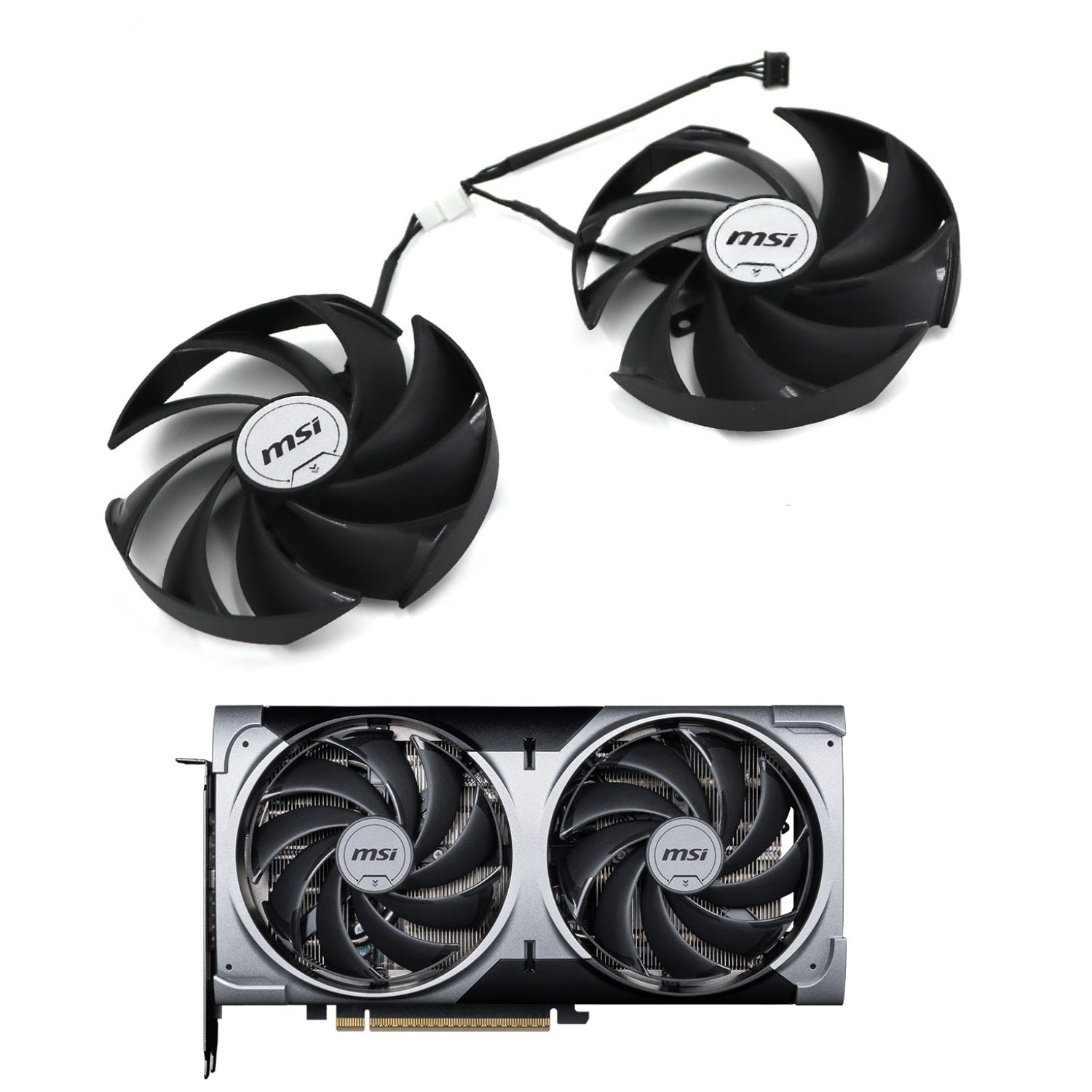 MSI GeForce RTX 5070 12G VENTUS 2X OC GPU Fan & Shroud Replacement