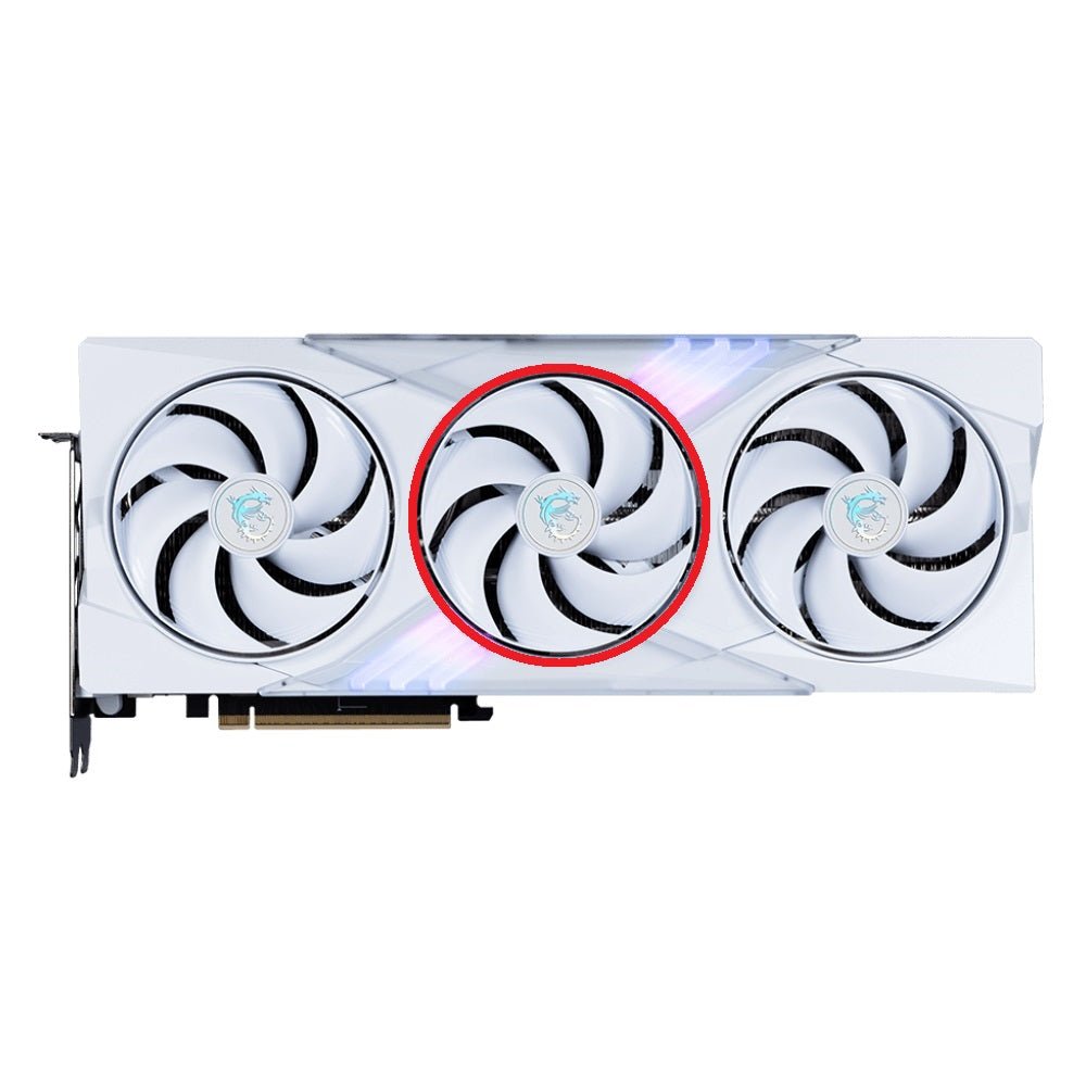 MSI GeForce RTX 5070, 5070 Ti, 5080 GAMING TRIO OC WHITE GPU Fan Replacement