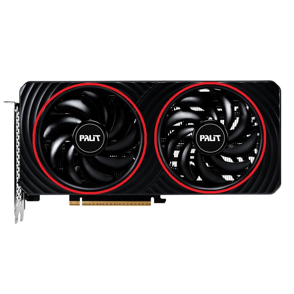 Palit GeForce RTX 5060, 5060 Ti Dual OC GPU Fan Replacement
