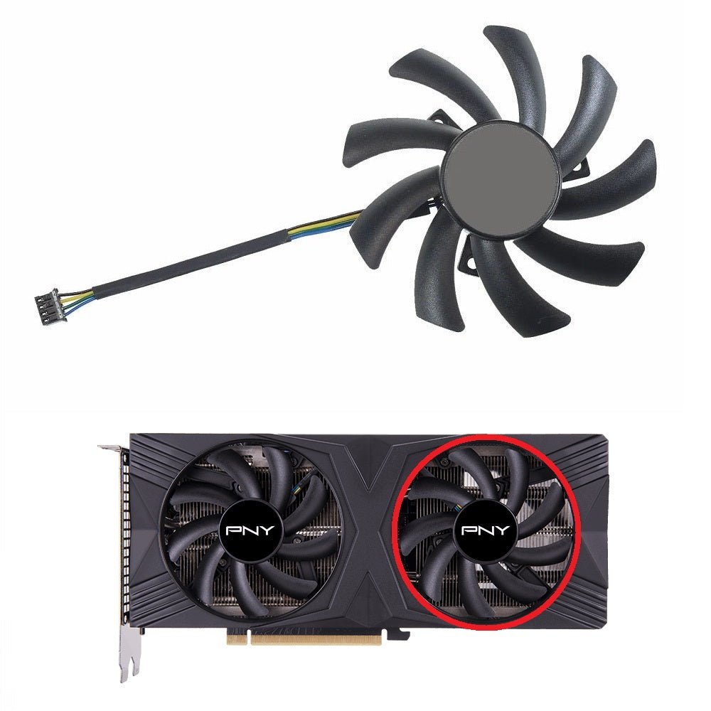 Rtx Rpm Fan PNY GeForce RTX 4060 Ti, 4070, 4070 Super VERTO GPU Fan Replacement