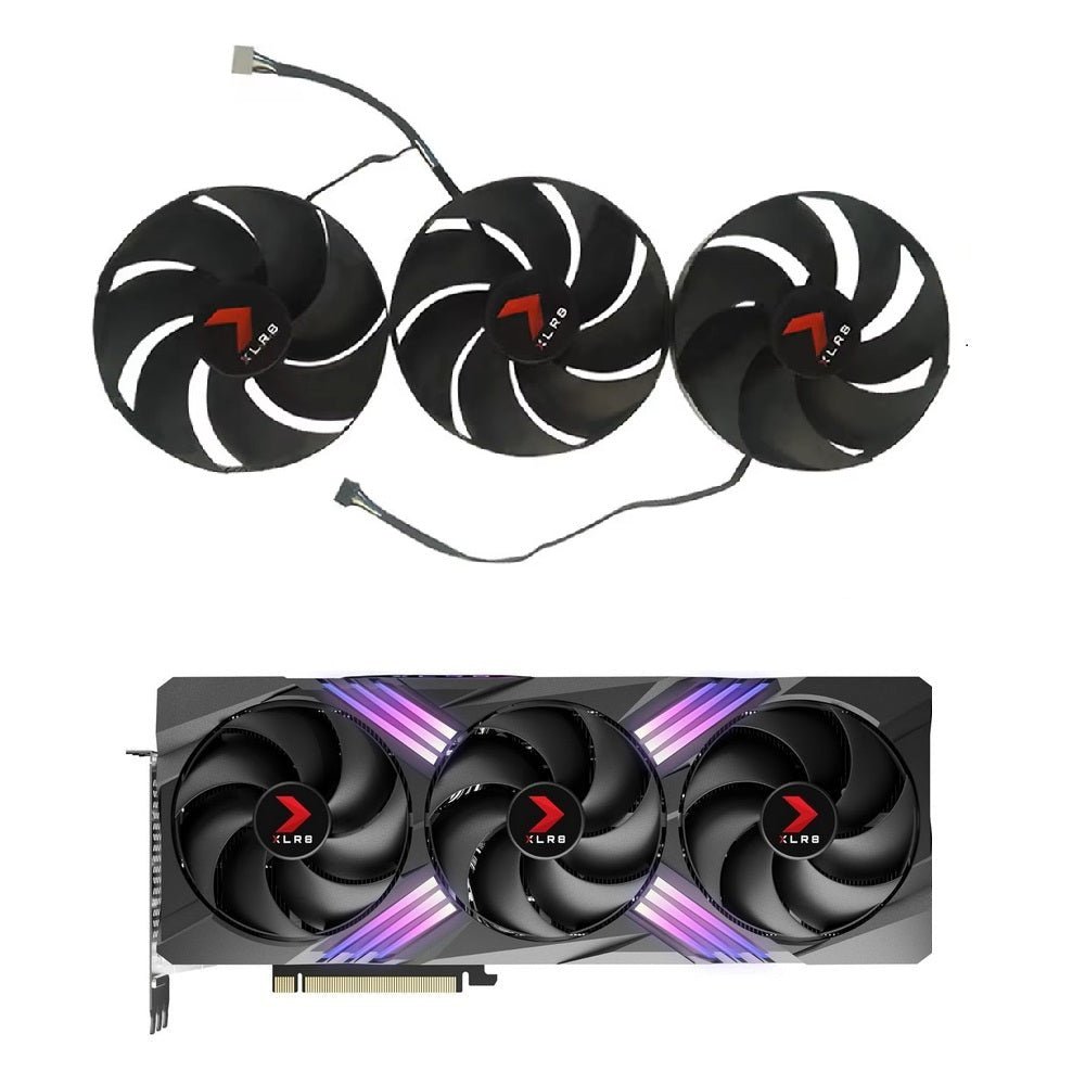 PNY GeForce RTX 4070Ti, 4080, 4090 XLR8 Gaming Verto EPIC - X GPU Fan Replacement