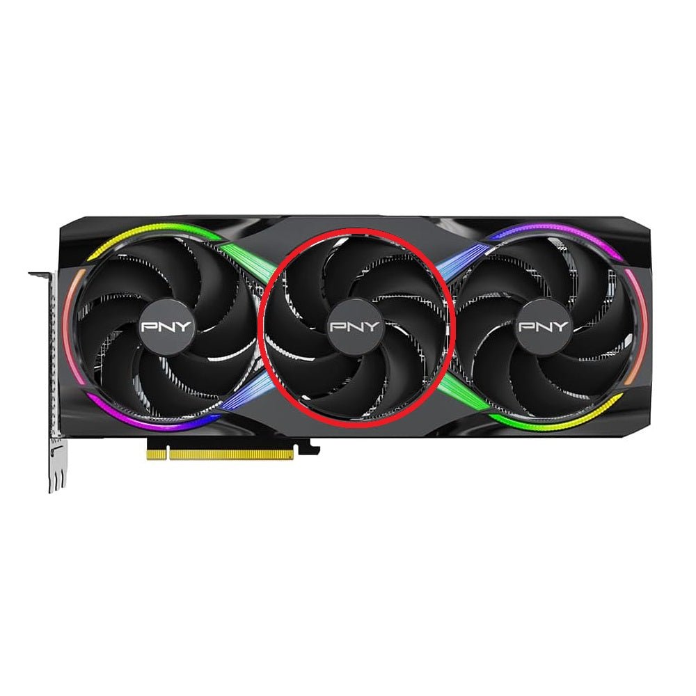 PNY GeForce RTX 5070 Ti, 5080, 5090 Overclocked GPU Fan Replacement