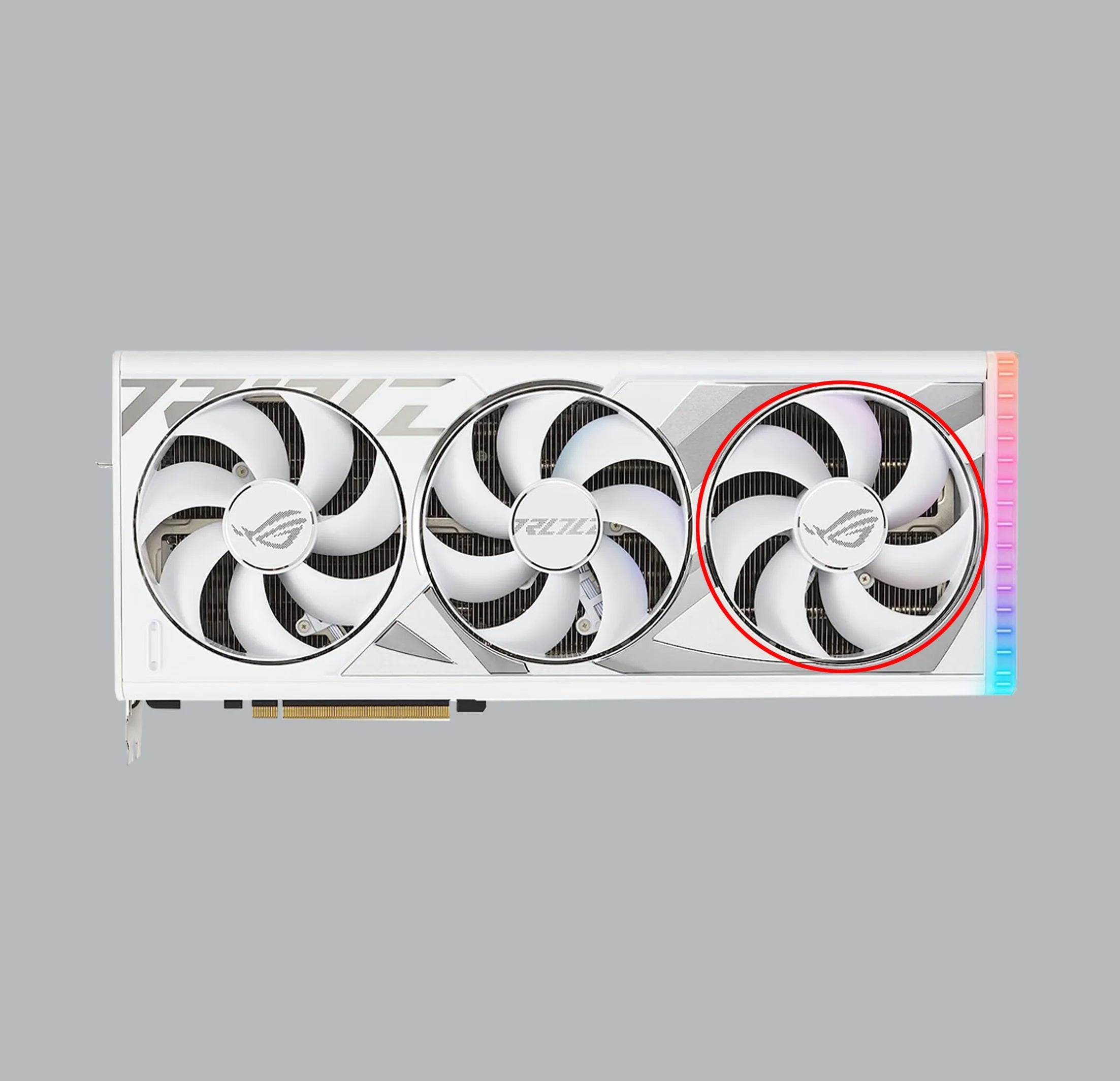 asus rog strix 4000 series white fan