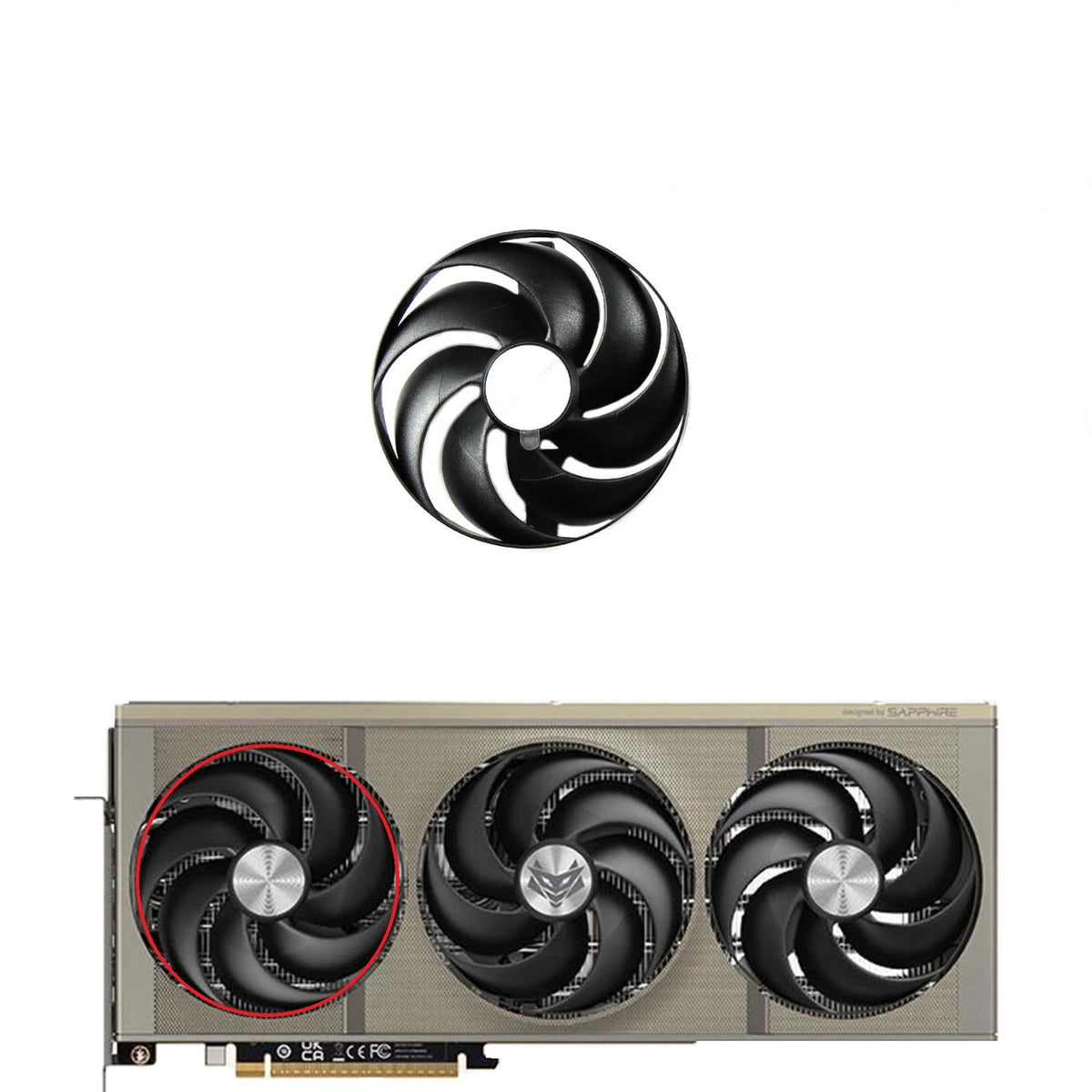 SAPPHIRE RX 9070 / 9070 XT NITRO Fan Replacement