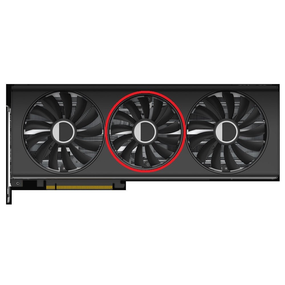 XFX Speedster QICK 319 Radeon RX 7700 XT Black Edition GPU Fan Replacement