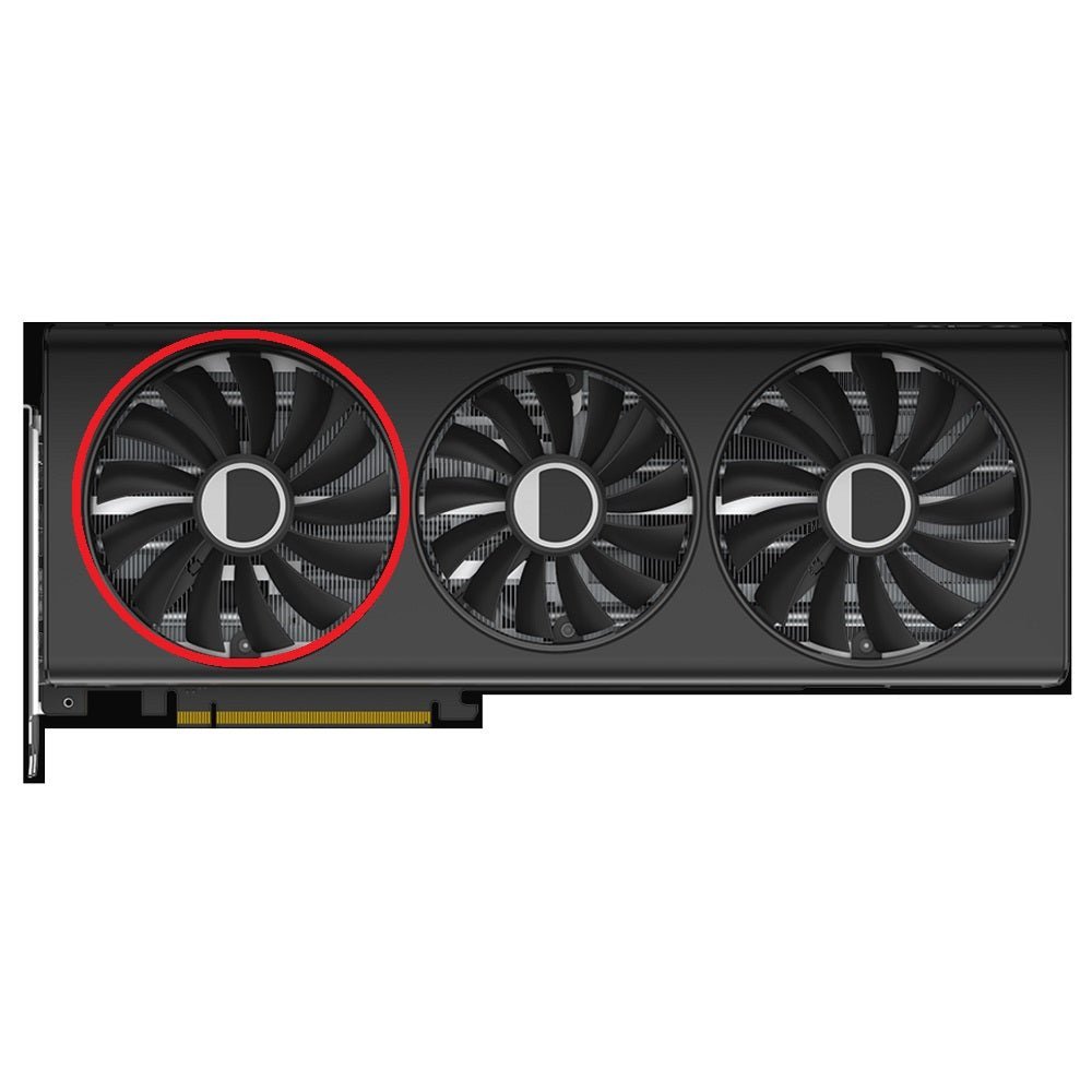XFX Speedster QICK 319 Radeon RX 7700 XT Black Edition GPU Fan Replacement