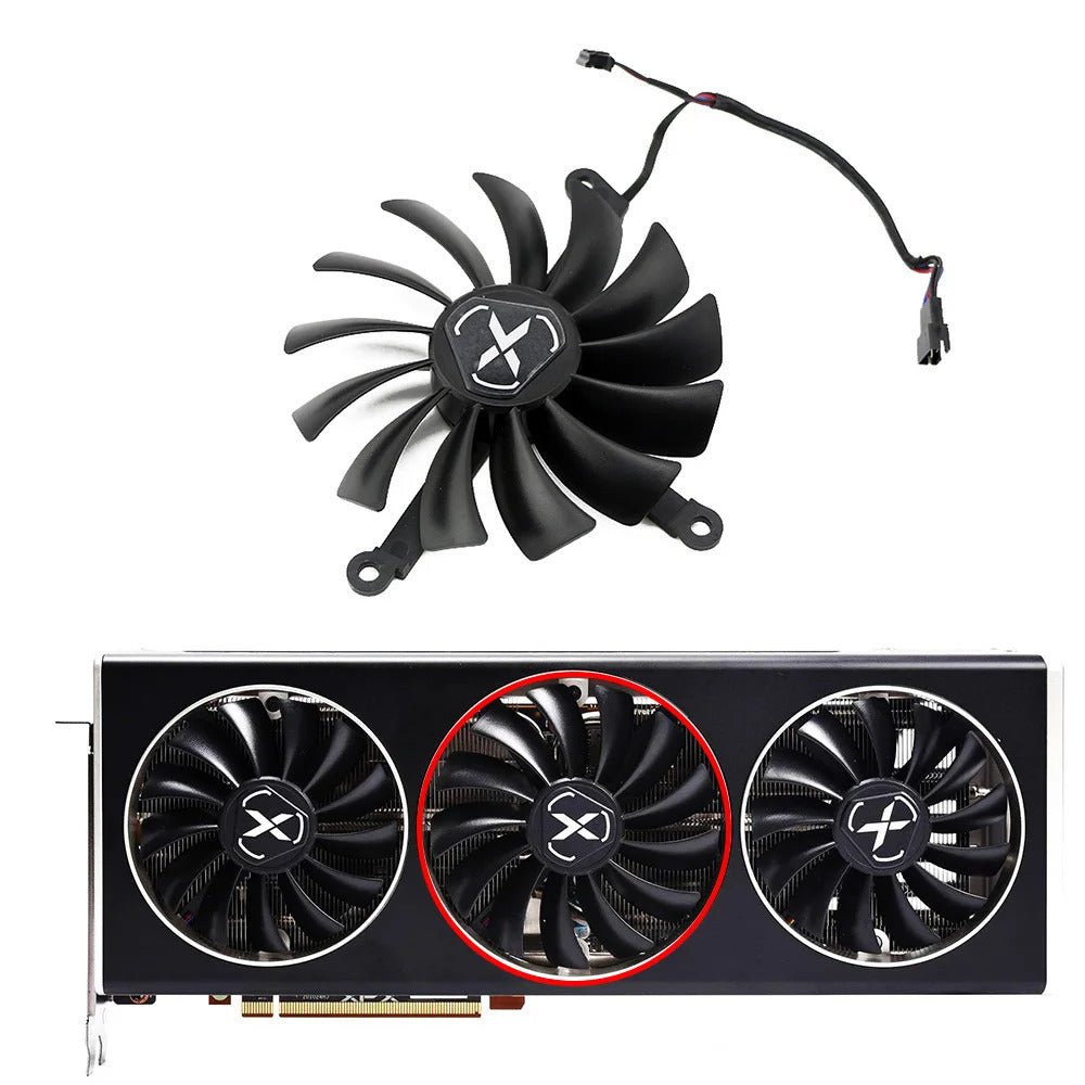 XFX SPEEDSTER QICK / MERC 319 RX 6700 XT, 6750 XT Gaming GPU Fan Replacement