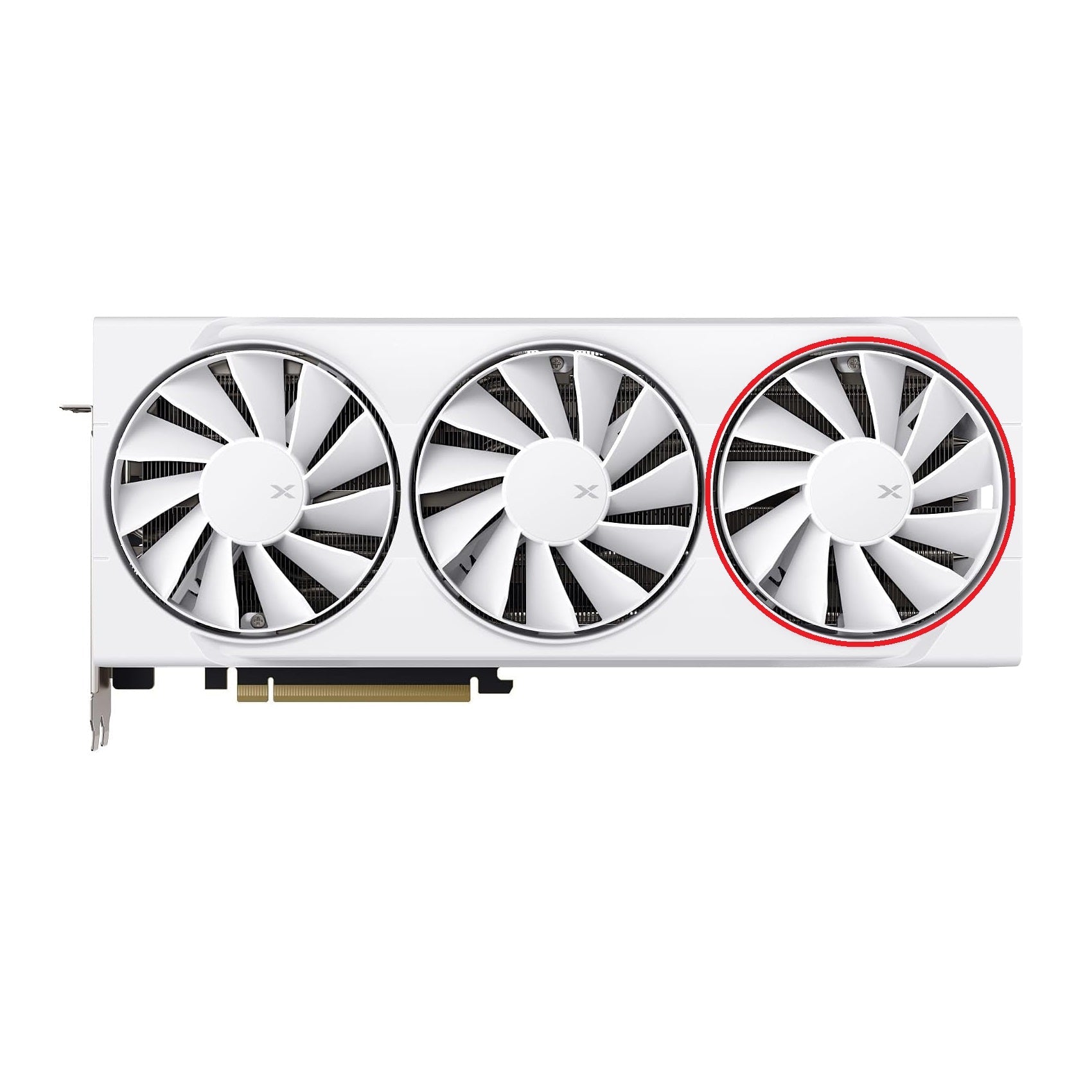 XFX Swift AMD Radeon RX 9070 OC, 9070 XT White Triple Fan Gaming Edition GPU Fan Replacement