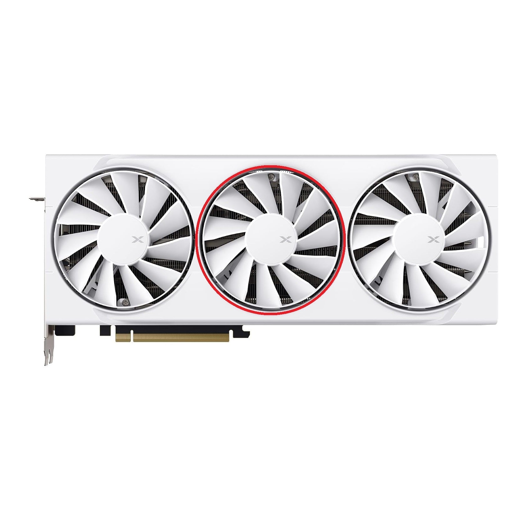 XFX Swift AMD Radeon RX 9070 OC, 9070 XT White Triple Fan Gaming Edition GPU Fan Replacement