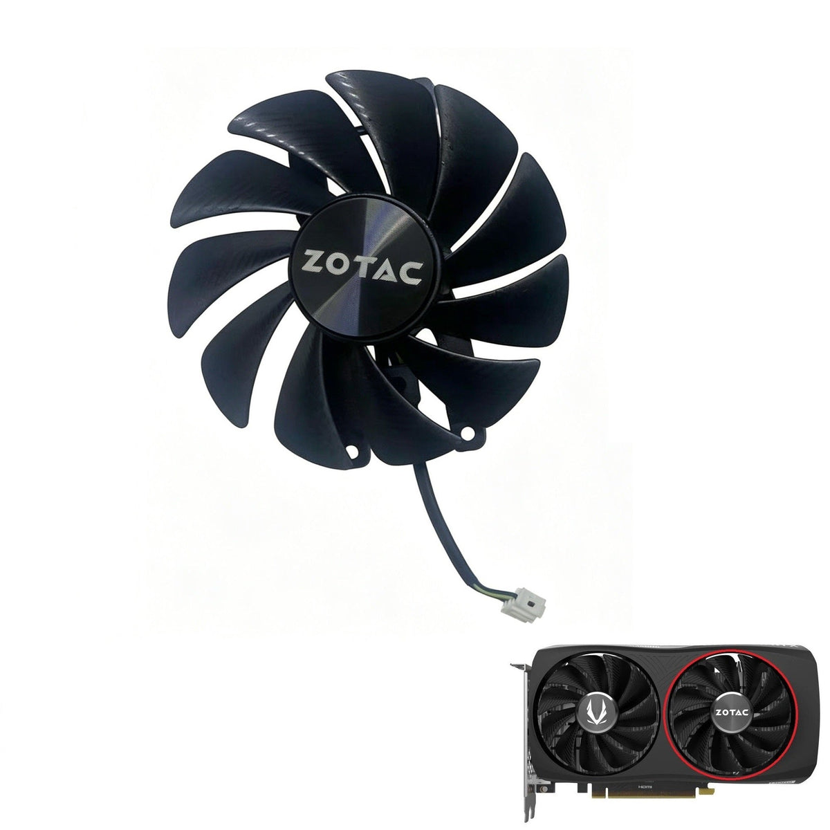 ZOTAC GAMING GeForce RTX 4060Ti, 4070, 4070 Super Twin Edge Fan Replacement