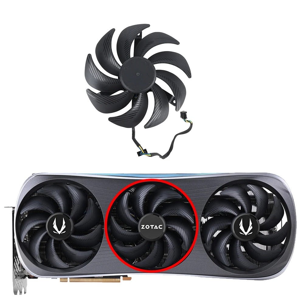 ZOTAC GAMING GeForce RTX 4070 Ti, 4080, 4090 AMP Extreme AIRO GPU Fan Replacement