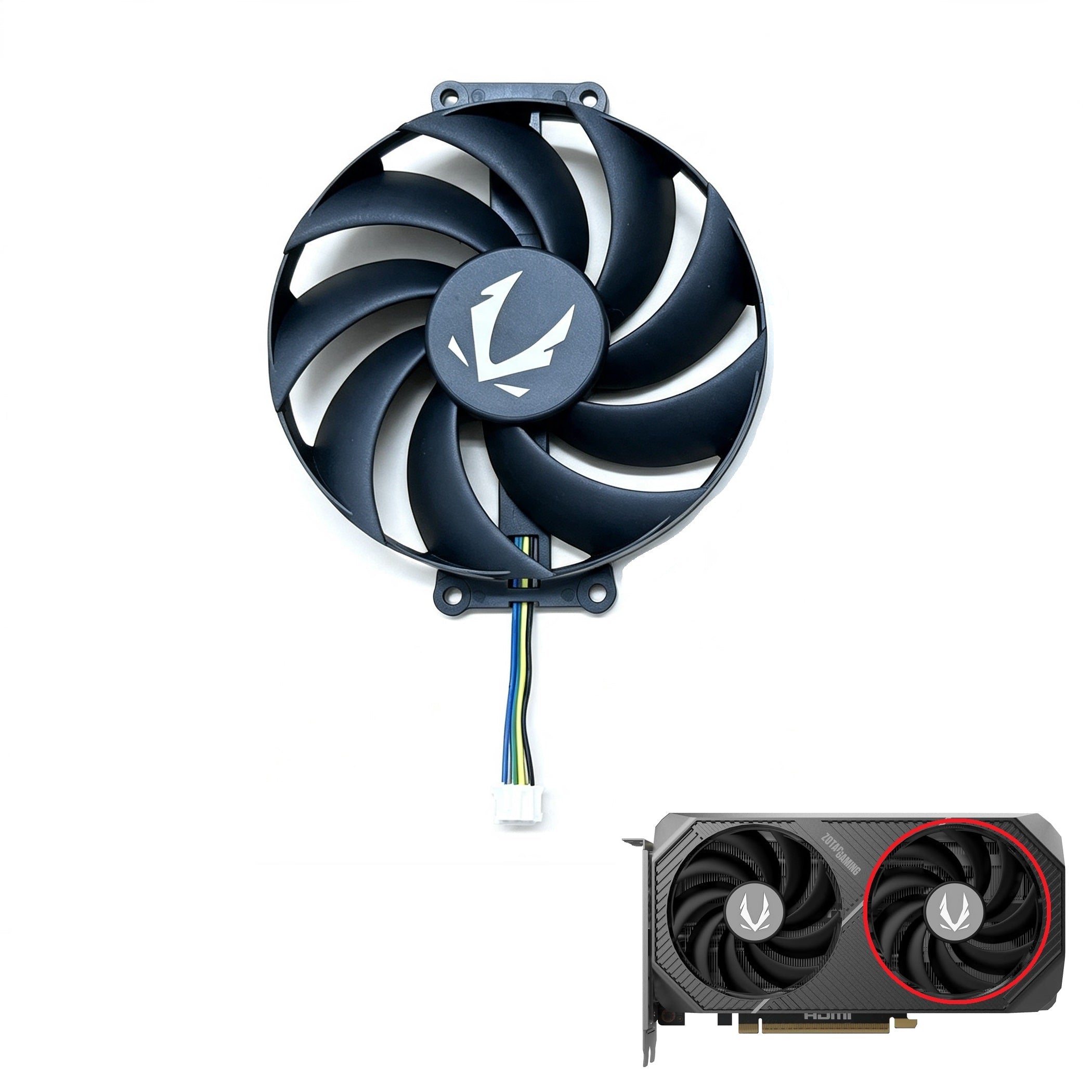 ZOTAC GAMING GeForce RTX 5060, 5060 Ti, 5070 Twin Edge OC Fan Replacement