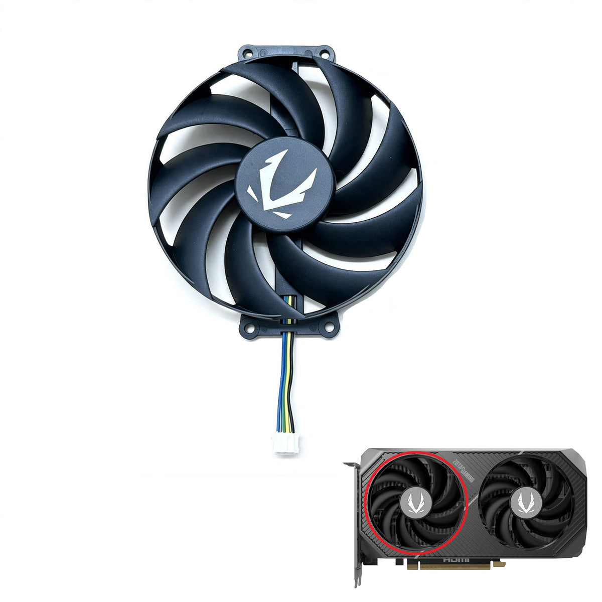 ZOTAC GAMING GeForce RTX 5060, 5060 Ti, 5070 Twin Edge OC Fan Replacement