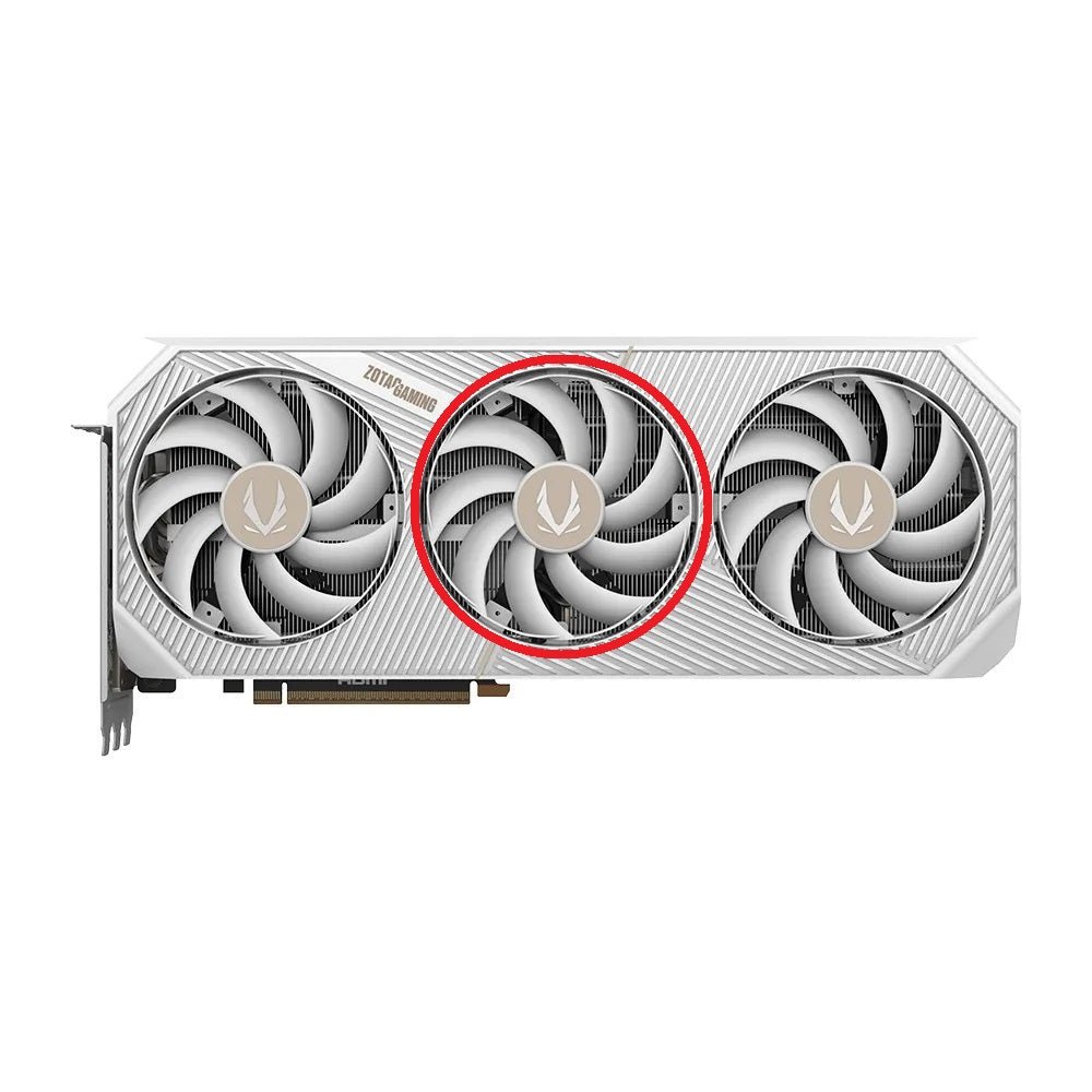 ZOTAC GAMING GeForce RTX 5080, 5090 SOLID OC White GPU Fan Replacement