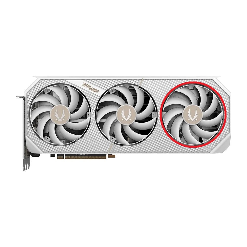ZOTAC GAMING GeForce RTX 5080, 5090 SOLID OC White GPU Fan Replacement