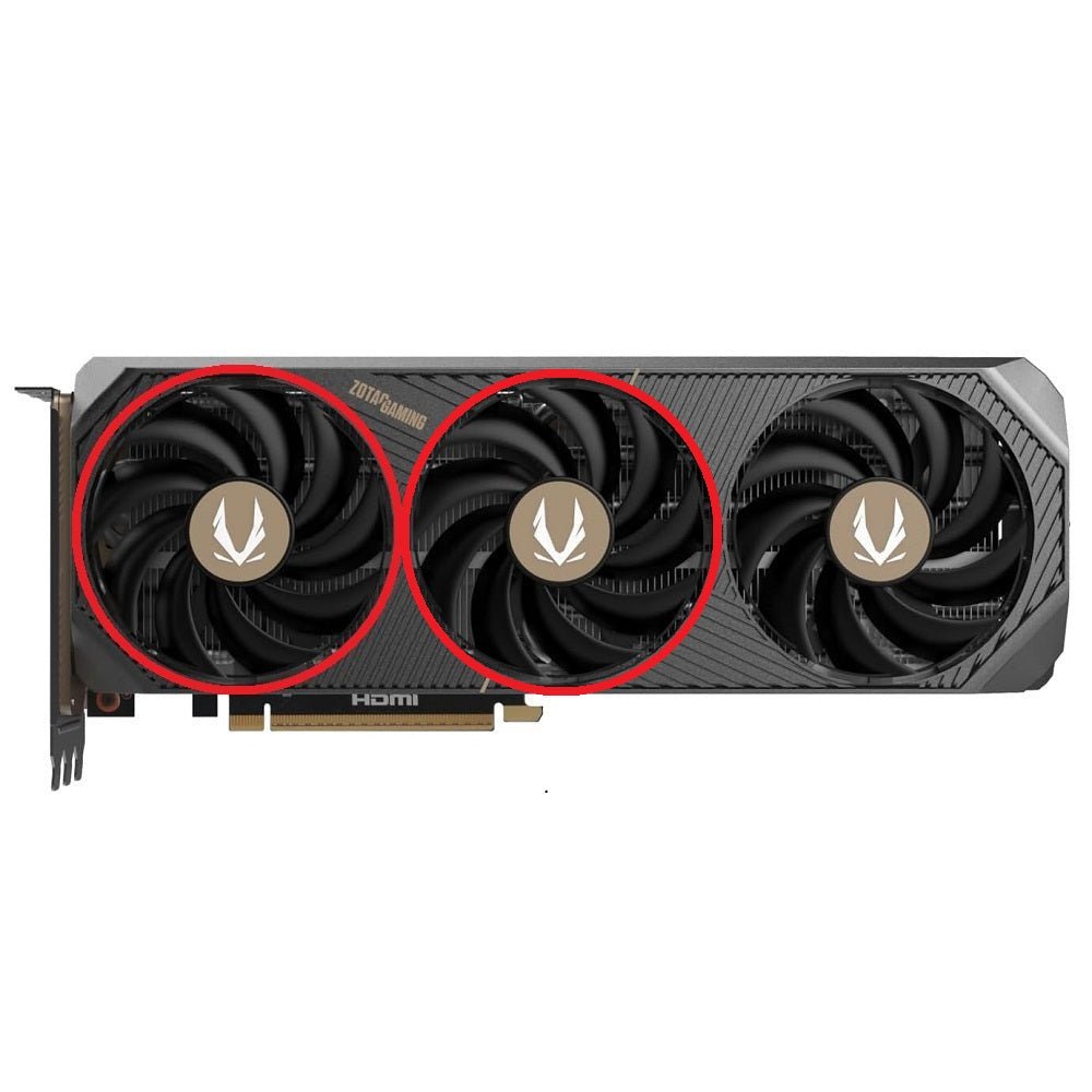 ZOTAC GAMING GeForce RTX 5080 SOLID CORE OC GPU Fan Replacement