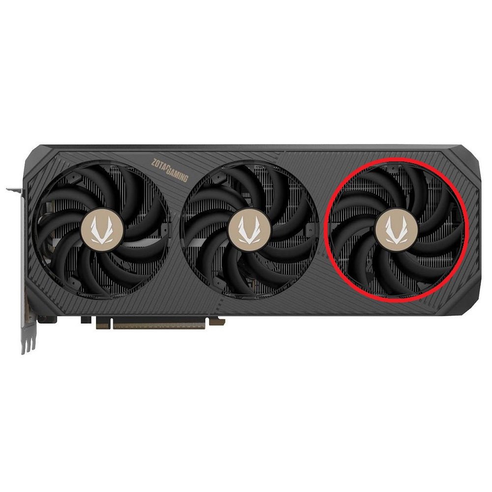ZOTAC GAMING GeForce RTX 5080 SOLID GPU Fan Replacement