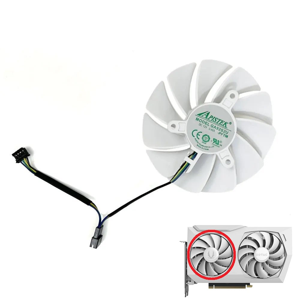 ZOTAC GAMING RTX 3060Ti Twin Edge White Edition GPU Fan Replacement