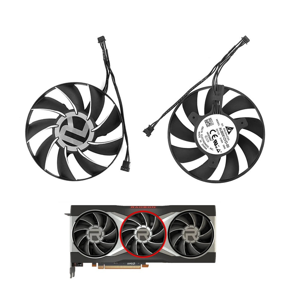 ASrock AMD Radeon RX 6800, 6800 XT, 6900 XT Fan Replacement