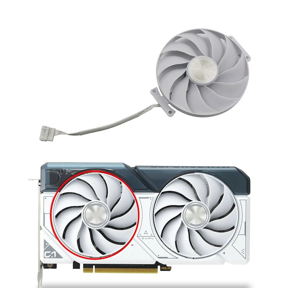 ASUS Dual GeForce RTX 4060, 4060 Ti White GPU Fan Replacement