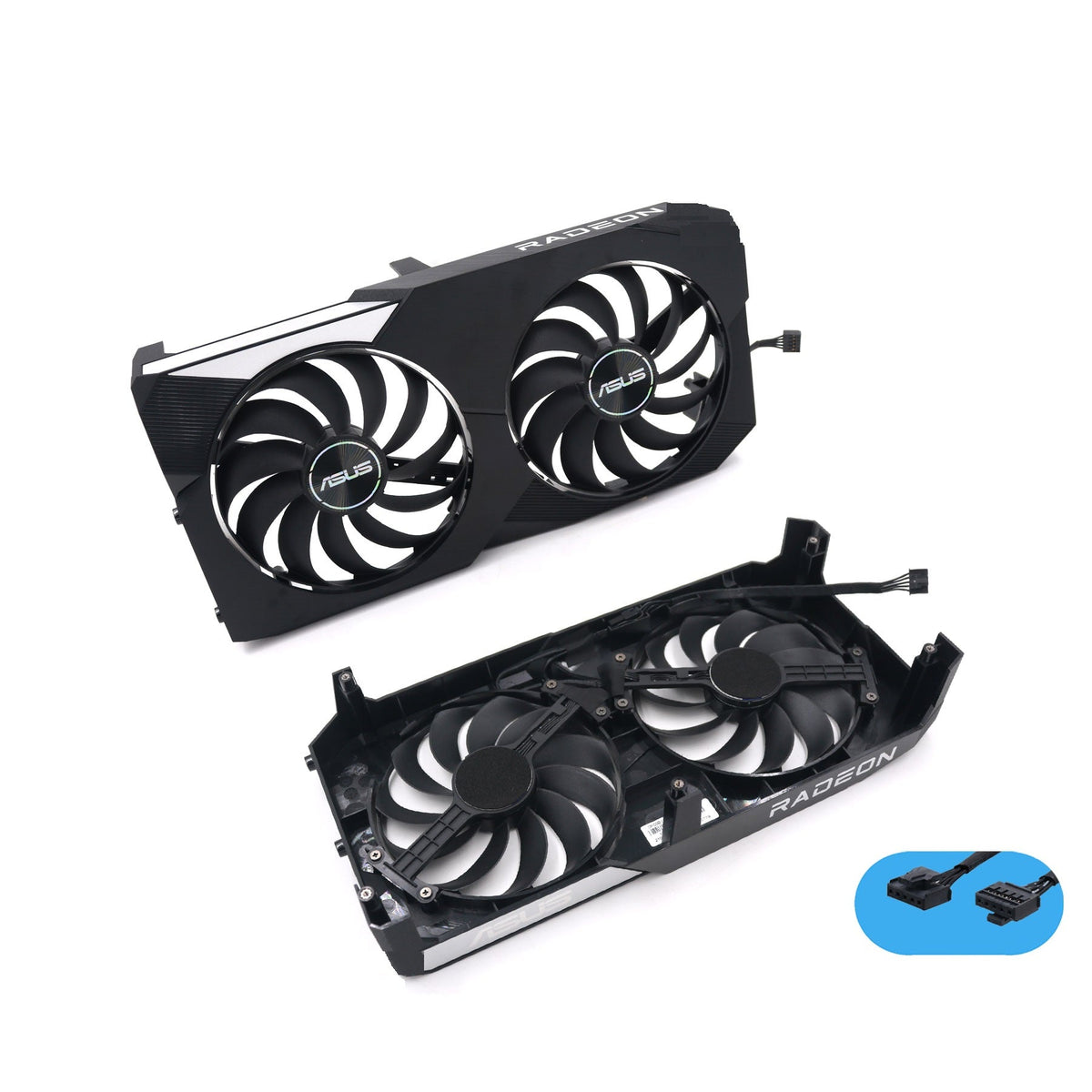 ASUS Dual Radeon RX 6600, 6600 XT, 6650 XT GPU Fan Replacement