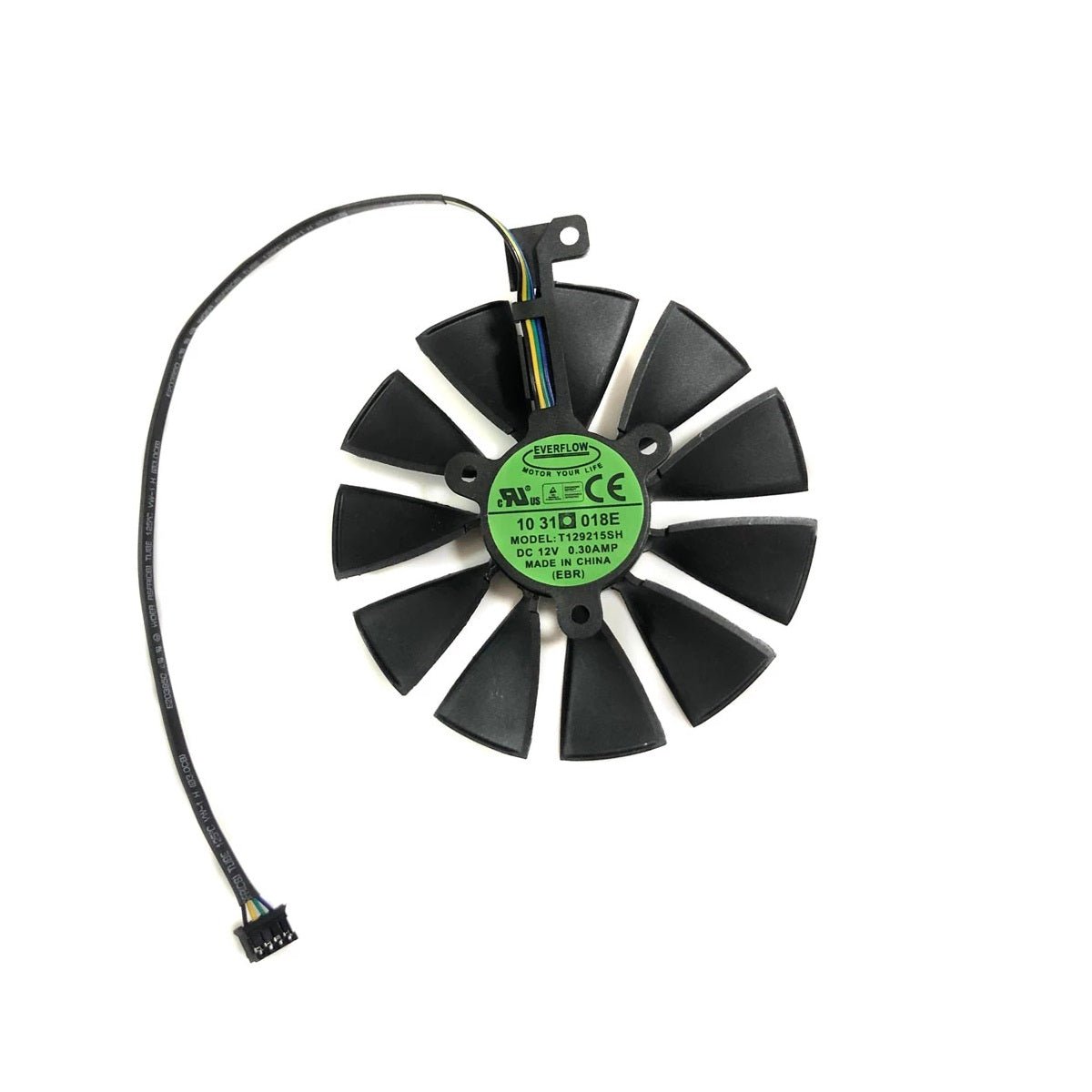 ASUS DUAL RTX 2060, 2070, 2080, 2080Ti Fan Replacement - Model: T129215SH / FDC10U12S9-C