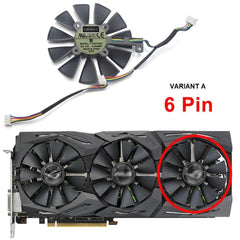 ASUS GTX 1060 1070 1080 Ti GTX 980Ti, RX 580 Graphics Card Fan Replacement