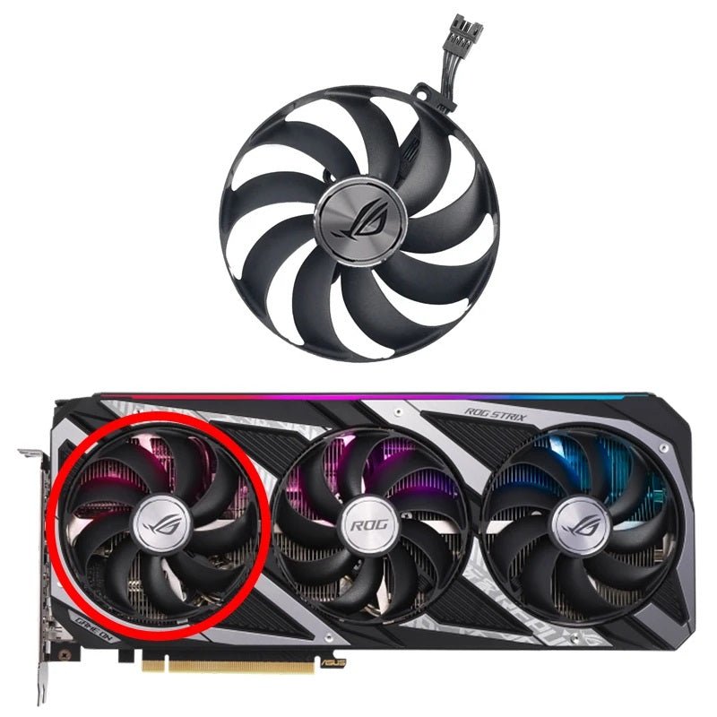 ASUS ROG STRIX GeForce RTX 3050, 3060 GPU Fan Replacement