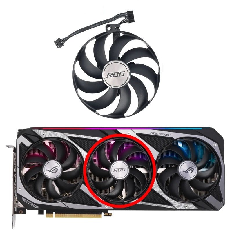 ASUS ROG STRIX GeForce RTX 3050, 3060 GPU Fan Replacement