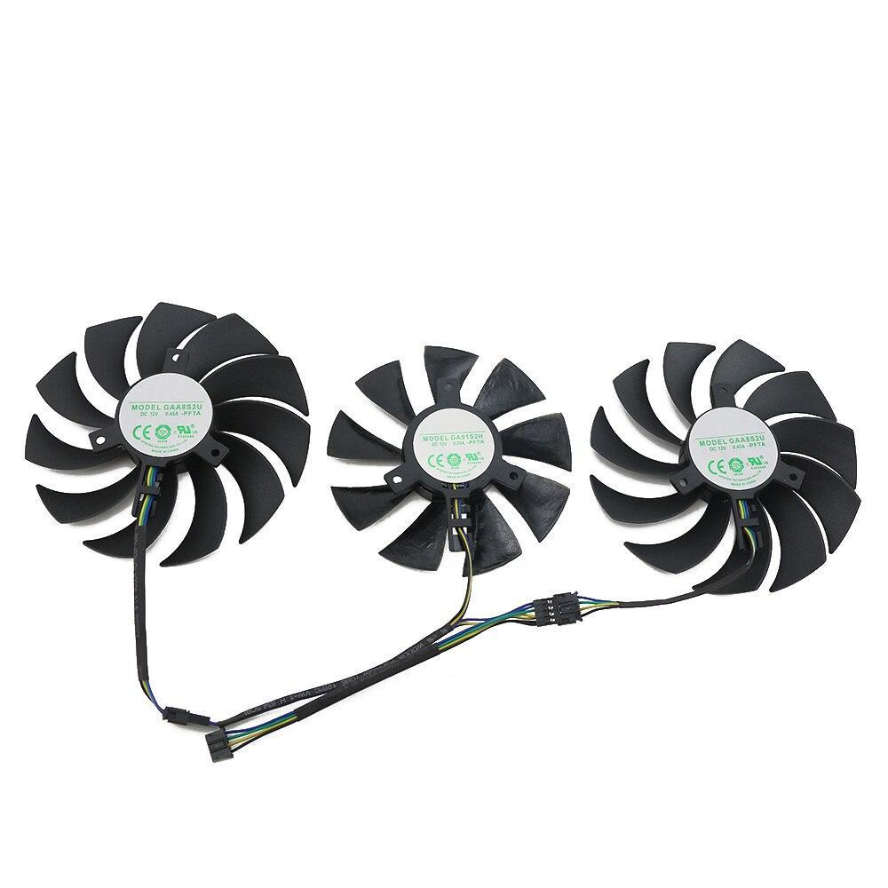 DATALAND RX 5600 5700 XT X-Serial Ares Plus Fan Replacement Model: GAA8S2U & GA91S2H